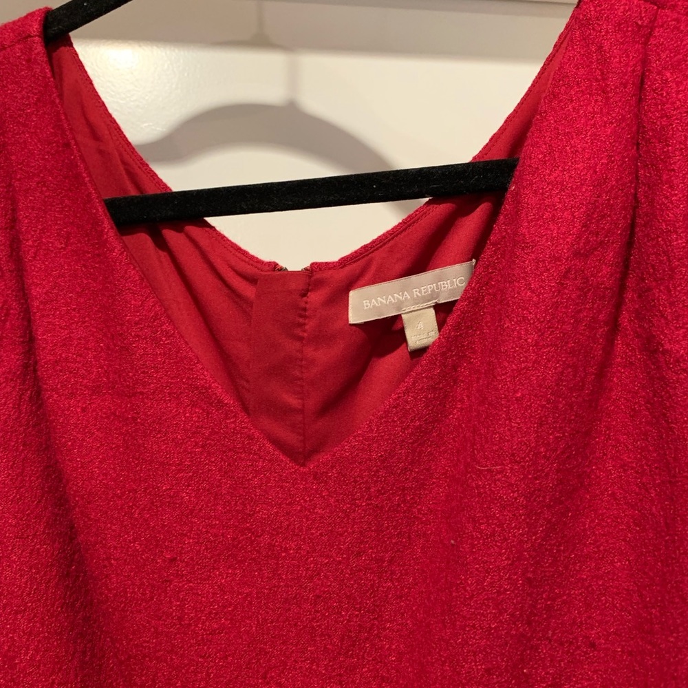 Red Banana Republic sheath dress size 4